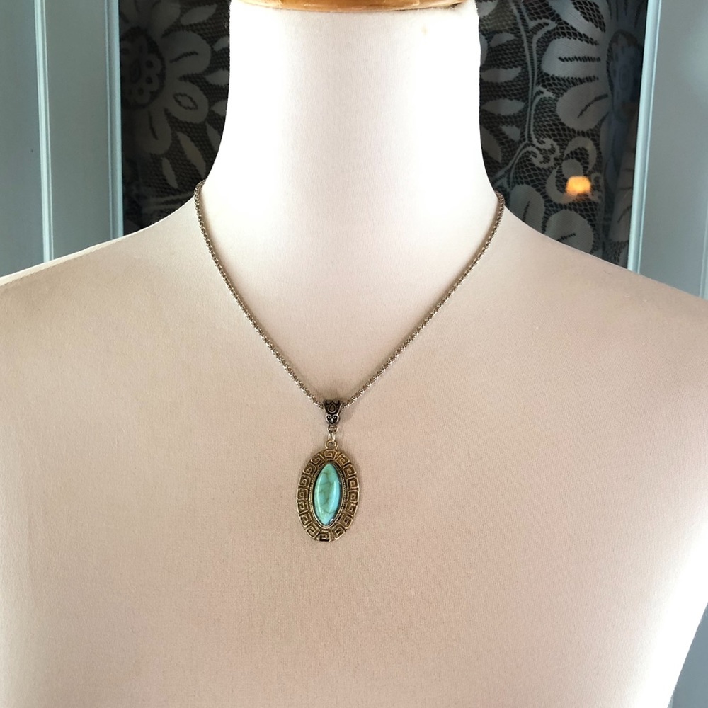 Real Turquoise Costume Necklace. Brand NEW w/Tags